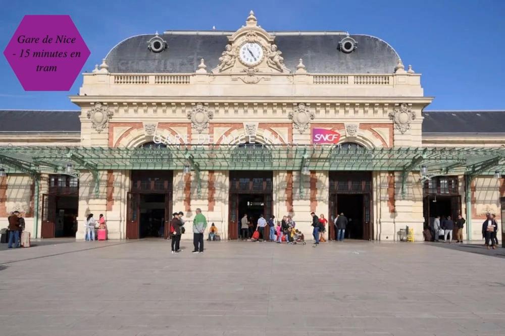 Studio - 1 Minute De La Plage Et De La Promenade Des Anglais Nizza Exterior foto