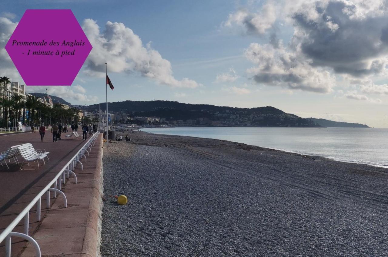 Studio - 1 Minute De La Plage Et De La Promenade Des Anglais Nizza Exterior foto