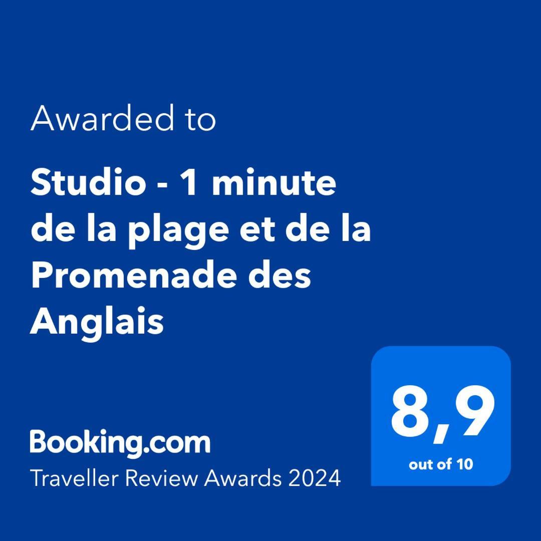 Studio - 1 Minute De La Plage Et De La Promenade Des Anglais Nizza Exterior foto